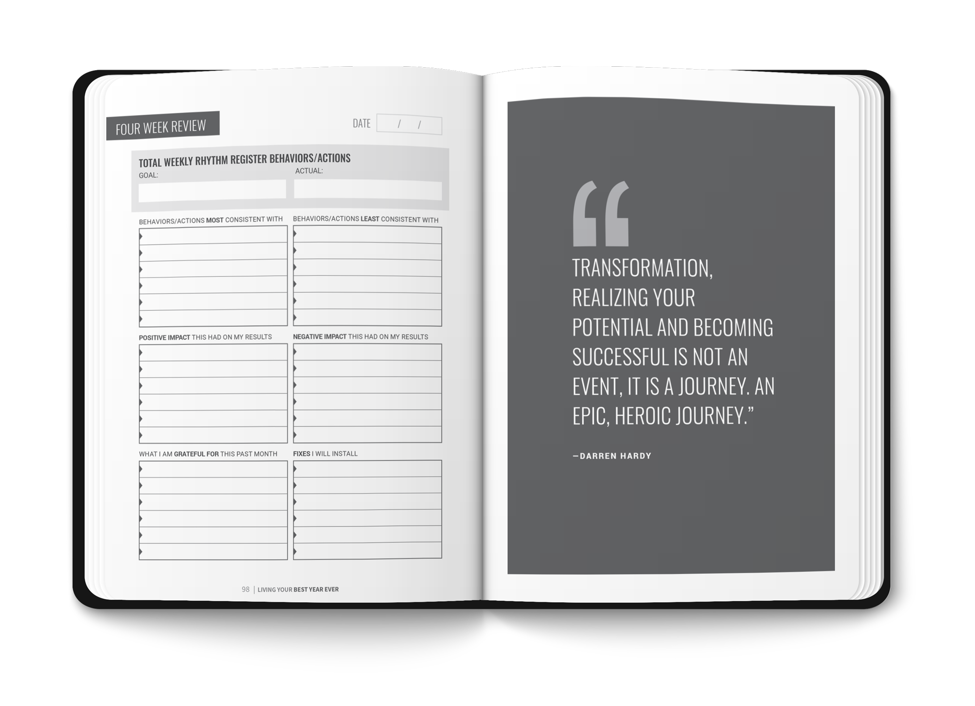 Living Your Best Year Ever Journal by DARREN HARDY –